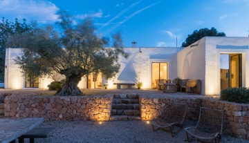 Resa estates ibiza villa Reno finca renovated te koop sale ext night.jpg